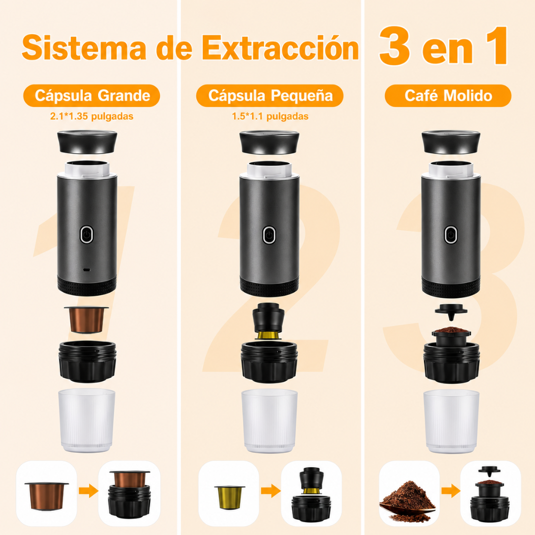 Nomadshot Cafetera Portatil 3 en 1
