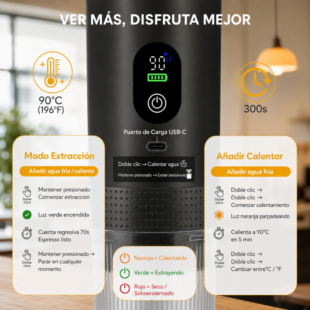 Nomadshot Cafetera Portatil 3 en 1